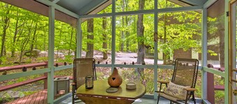 Deck & Resort Amenities: Pocono Lake Home