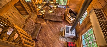 Scenic Log Cabin With Fire Pit & Stocked Creek!