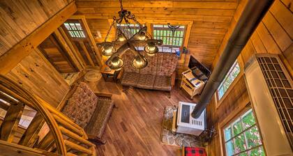 Scenic Log Cabin With Fire Pit & Stocked Creek!