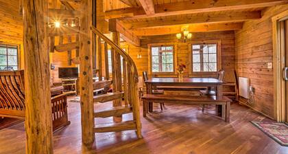 Scenic Log Cabin With Fire Pit & Stocked Creek!
