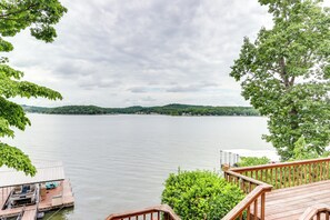 House (3 Bedrooms) | Interior - Deck & Boat Dock: Lakefront Getaway in Camdenton (Camdenton)