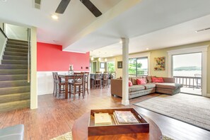 House (3 Bedrooms) | Interior - Deck & Boat Dock: Lakefront Getaway in Camdenton (Camdenton)
