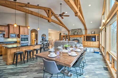 Dock, Hot Tub & Game Room: Luxe Lake Latoka Home