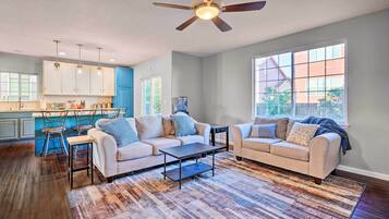 TV, fireplace, video game console, DVD player