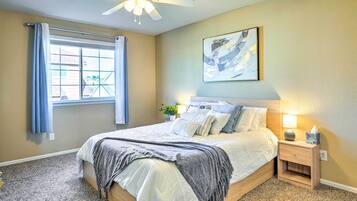 House (4 Bedrooms) | 4 bedrooms, desk, laptop workspace, iron/ironing board