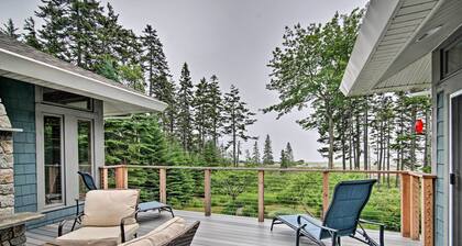 New! Quiet Coastal Getaway w/ Deck & Harbor Views!