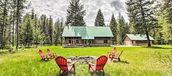 Secluded Bigfork Cabin w/ Huge Yard + Grill!