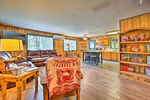 House (2 Bedrooms) | Interior - Near Hiking Trails: Woodsy Pine Cabin w/ Fire Pit (Pine)