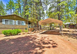 House (2 Bedrooms) | Interior - Near Hiking Trails: Woodsy Pine Cabin w/ Fire Pit (Pine)