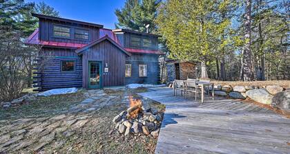 Log Cabin in Wilmington w/ New Hot Tub By Skiing!