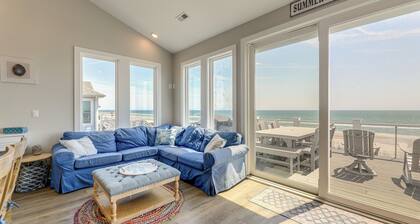 Beachfront Oasis w/ 2 Large Decks, BBQ & Views!