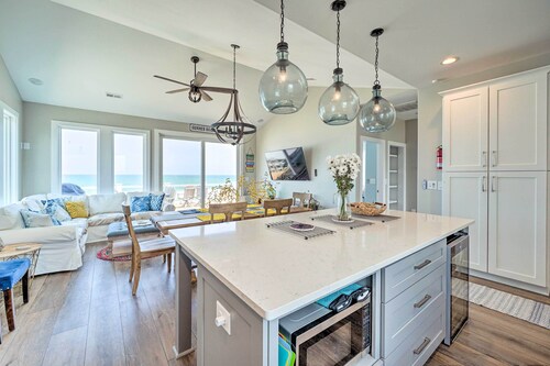 Beachfront Oasis w/ 2 Large Decks, BBQ & Views!