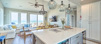 Beachfront Oasis w/ 2 Large Decks, BBQ & Views!