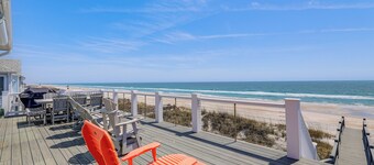 Beachfront Oasis w/ 2 Large Decks, BBQ & Views!
