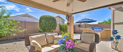 Fachada de la propiedad