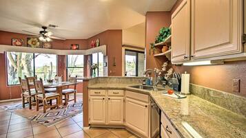 Microwave, oven, stovetop, dishwasher