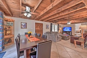 House (3 Bedrooms) | Interior - Hot Tub + Deck: Secluded Happy Jack Cabin (Happy Jack)