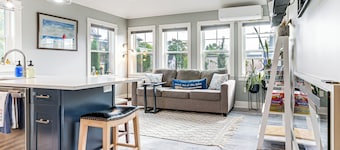 Walk to Dtwn: Charlevoix Condo w/ Fireplace
