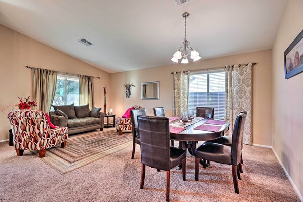 House (3 Bedrooms) | Interior - Maricopa Home w/ Swim-up Bar, Heated Pool & Slide (Maricopa)