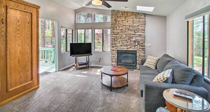 2 Mi to Rainbow Lake: Woodsy Retreat w/ Deck!