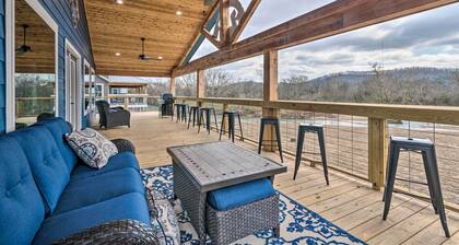 Upscale Riverfront Home w/ Beach & Fire Pit!