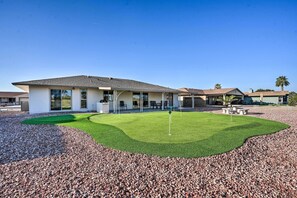 House (3 Bedrooms) | Interior - Patio, Grill: Home on Golf Course in Sun City! (Sun City)