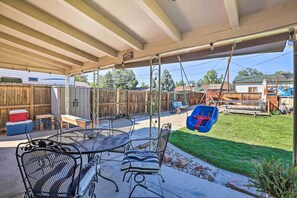 Outdoor dining - New! All-encompassing Family Home w/ Trampoline! (Arvada)
