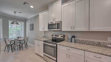 Microwave, oven, stovetop, dishwasher