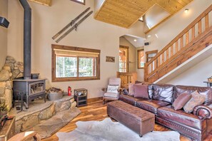 Fireplace - Rustic Mountain Sanctuary on 2+ Acres w/ Deck! (Alma)