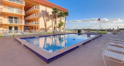 Central Cocoa Beach Condo w/ View, Steps to Beach!