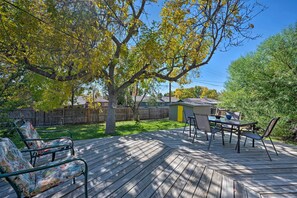 Outdoor dining - Pet-friendly Home w/ Private Yard & Ideal Location (Westminster)