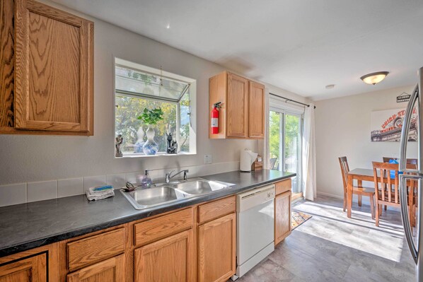 Microwave, oven, stovetop, dishwasher - Pet-friendly Home w/ Private Yard & Ideal Location (Westminster)