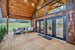 House (2 Bedrooms) | Interior - Fire Pit & Grill: Modern Beech Mountain Cabin! (Banner Elk)