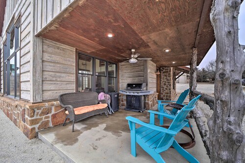 Lakefront Cedar Vale Lodge w/ Private Boat Dock!