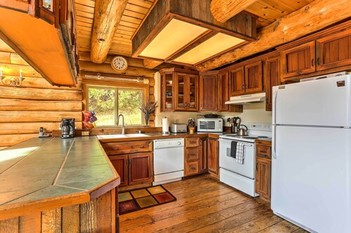 Log Home on 60 Private Acres By Mt Shasta Ski Park