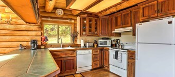 Log Home on 60 Private Acres By Mt Shasta Ski Park