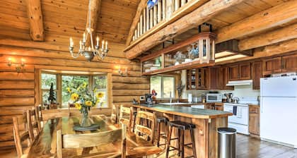 Log Home on 60 Private Acres By Mt Shasta Ski Park