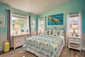 独立别墅 (2 Bedrooms) | 2 多间卧室、笔记本电脑工作区、熨斗/熨衣板、床单