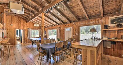 Secluded Camp Connell Home w/ Deck + Fireplace!