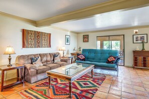 House (2 Bedrooms) | Interior - Sunroom + Sauna! Mtn-view Prescott Valley Home (Dewey)