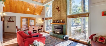 Relax Fireside: Rustic Gem 2 Mi to Rainbow Lake!