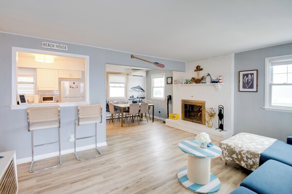 Bayfront Brigantine Escape W/ Porch & Bay Views! - New Jersey