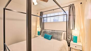 1 bedroom, iron/ironing board, bed sheets