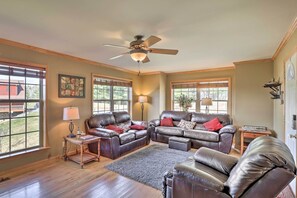 House (Multiple Bedrooms) | Interior - 1/2 Mi to River: Spacious Blue Ridge Gem w/ Views! (Piney Creek)