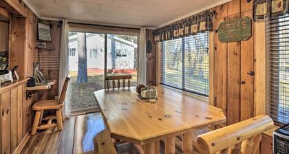 Riverfront Grayling Retreat w/ Fire Pit & Dock!