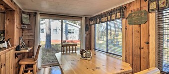 Riverfront Grayling Retreat w/ Fire Pit & Dock!