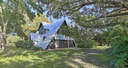 Chic A-frame Escape w/ Fire Pit - Private Property