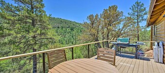 Deck & Mogollon Rim Views: Secluded Payson Cabin