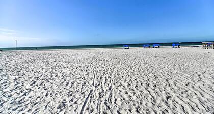 New Pool & Hot Tub! Beachfront Indian Shores Condo