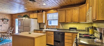 Lakefront Escape w/ Fishing Pier & Snowmobiling!